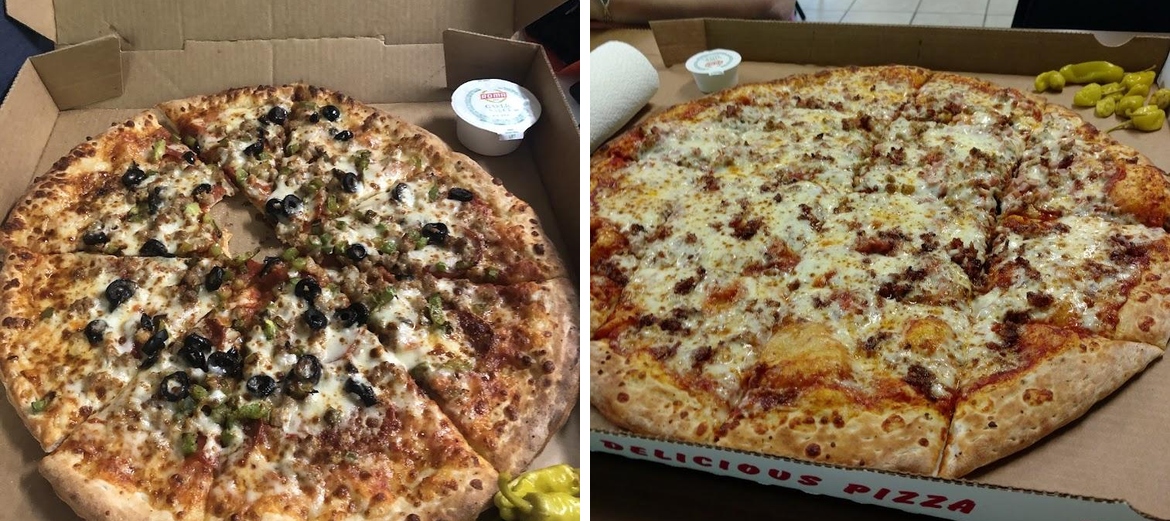 Paradise Pizza Menu